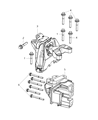 Dodge Dart Engine Mount Diagram - 68081486AH