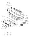 Jeep Renegade Grille Diagram - 5XB46LXHAA