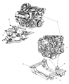 2006 Jeep Liberty Engine Mount Diagram - 52129011AC
