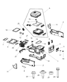 Ram 3500 Armrest Diagram - 1NN17XDVAB