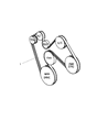 2002 Dodge Dakota Drive Belt Diagram - 53032125AD