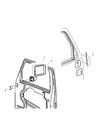 Jeep Wrangler Car Mirror Diagram - 5182177AA