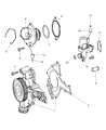 Dodge Sprinter 2500 Thermostat Diagram - 68013949AA