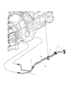 2002 Jeep Liberty Transmission Oil Cooler Hose Diagram - 5083120AA