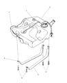 1997 Chrysler Cirrus Fuel Tank Strap Diagram - 4616459