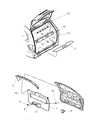 2005 Dodge Caravan Weather Strip Diagram - 4717559AE