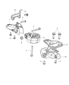 Dodge Journey Engine Mount Diagram - 5147847AC