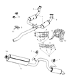 Jeep Exhaust Clamp Diagram - 52125485AA
