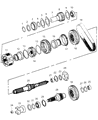 Ram Automatic Transmission Output Shaft Seal Diagram - 5086343AA