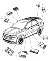 Dodge Durango Body Control Module Diagram - 68313031AB