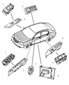 Chrysler Sebring Door Lock Switch Diagram - 4602925AA