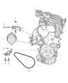 Chrysler PT Cruiser Alternator Diagram - 5033177AB