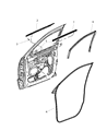 2018 Jeep Grand Cherokee Window Run Diagram - 55399191AG