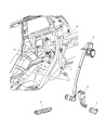 2008 Jeep Grand Cherokee Seat Belt Diagram - 5JB59BD1AH
