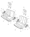 2011 Ram 3500 Armrest Diagram - 1PA891K2AA