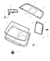 Dodge Dakota Windshield Diagram - 5083964AC