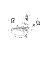 Jeep Cherokee Headlight Diagram - 68206662AG