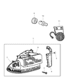 Dodge Durango Fog Light Diagram - 55077320AC
