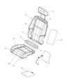 Dodge Journey Seat Cushion Diagram - 68037291AA