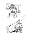 2010 Dodge Challenger Wheelhouse Diagram - 5028751AB