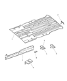 Chrysler Voyager Floor Pan Diagram - 5019511AA