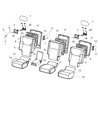 2008 Jeep Commander Armrest Diagram - 1DV151DVAA