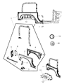 Jeep Wrangler Fuel Door Diagram - 68141329AC