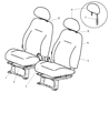 2003 Chrysler PT Cruiser Seat Cover Diagram - XM441DVAA