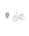 Jeep Horn Diagram - 68235295AB