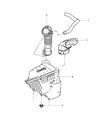 Jeep Liberty Air Filter Box Diagram - 53013107AB
