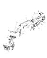 2017 Dodge Grand Caravan Exhaust Heat Shield Diagram - 4881503AC