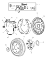 2002 Chrysler PT Cruiser Wheel Cylinder Diagram - 5018211AA