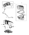 2012 Ram C/V Air Intake Coupling Diagram - 5184162AF