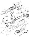Dodge Journey Center Console Base Diagram - 1UQ301XHAB