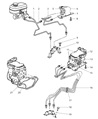 2002 Dodge Durango ABS Control Module Diagram - 52010224AD