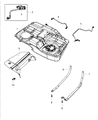 2008 Chrysler Sebring Fuel Tank Strap Diagram - 4766667AB