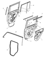 Jeep Commander Door Seal Diagram - 55396700AH