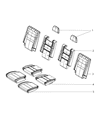 Dodge Durango Seat Cushion Diagram - 68101160AB