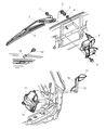 Dodge Durango Wiper Arm Diagram - 5003652AB