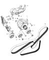 Jeep Belt Tensioner Diagram - 4891595AC