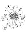 Jeep Grand Cherokee Oil Pressure Switch Diagram - 5149038AB
