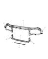2012 Dodge Challenger Front Cross-Member Diagram - 5028743AC