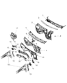 Jeep Grand Cherokee Dash Panels Diagram - 68021019AA