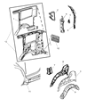2008 Dodge Nitro Wheelhouse Diagram - 55157174AD