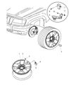 Jeep Grand Cherokee Spare Wheel Diagram - 1BN34PAKAA