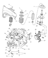 Dodge Neon Control Arm Diagram - 5272237AF