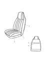 2002 Dodge Ram Van Seat Cover Diagram - XA631T5AA