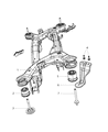 Dodge Journey Axle Beam Diagram - 5151023AH