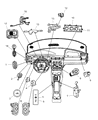Chrysler Sebring A/C Switch Diagram - 4698199AF
