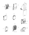 Jeep Cherokee Air Bag Control Module Diagram - 56038973AD